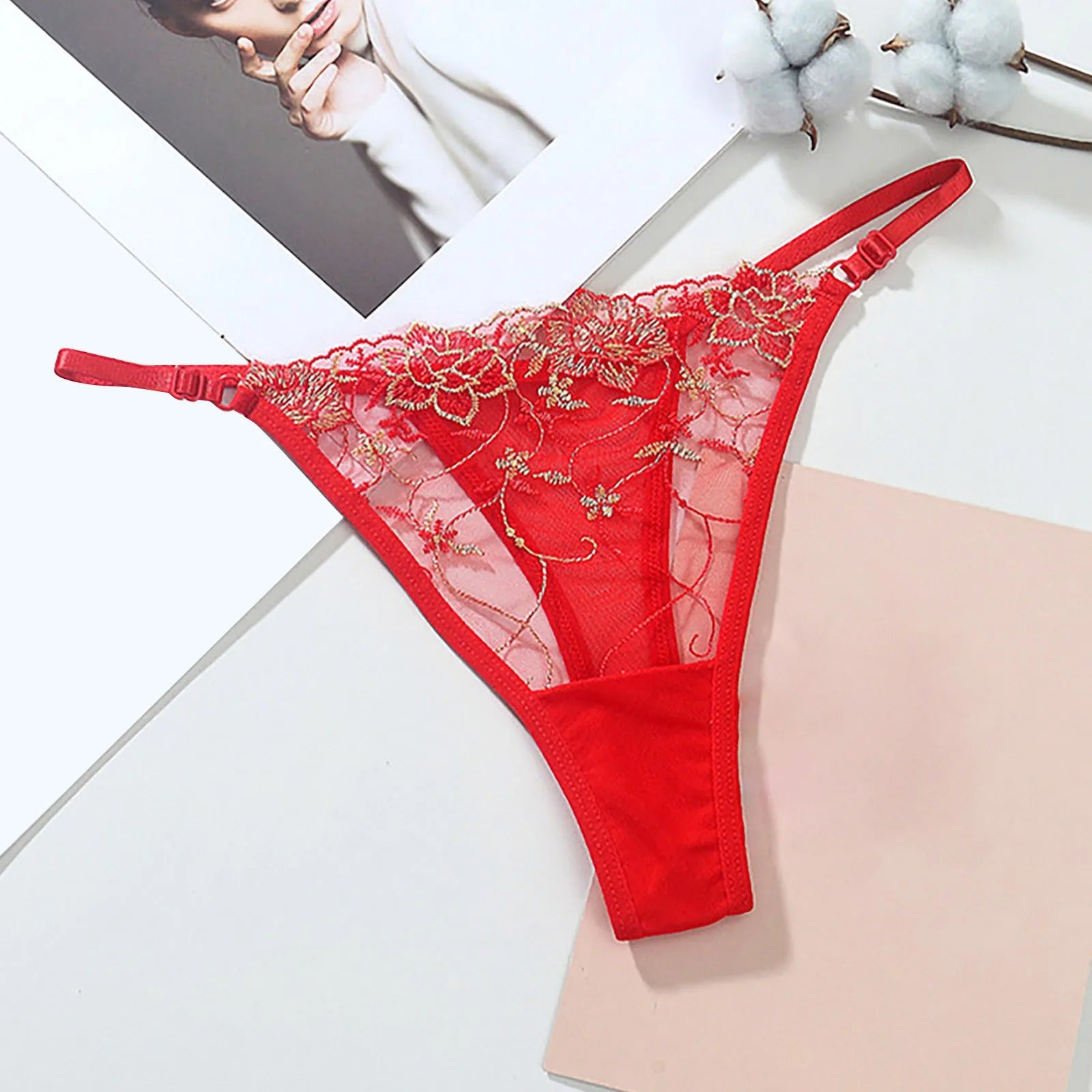 2025 Sexy T-Back G-String - Mesh See-Through Low-Waist Panties