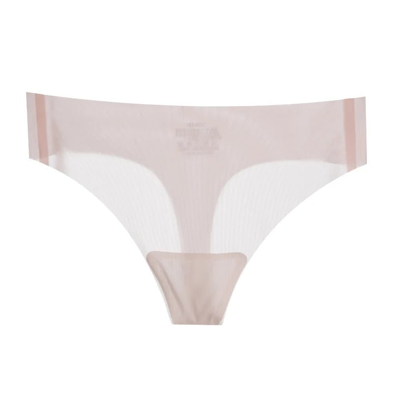 M-XL Transparent Thong - Ultra-Thin, Seamless, Quick-Drying Low-Rise Underwear