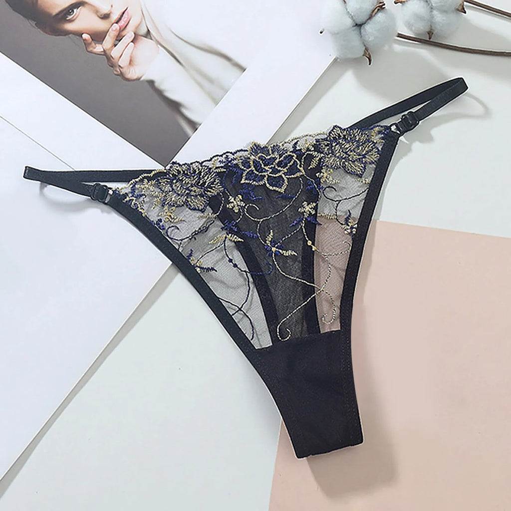 2025 Sexy T-Back G-String - Mesh See-Through Low-Waist Panties